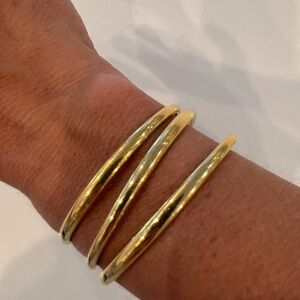 Kendra Scott Gold Bangles (set of 3)